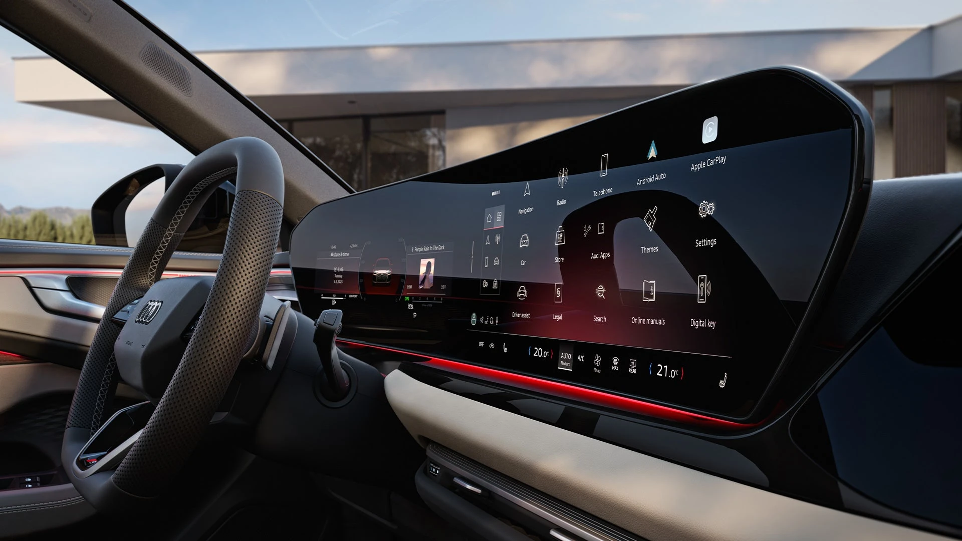 Audi A6 – Màn hình cho hành khách